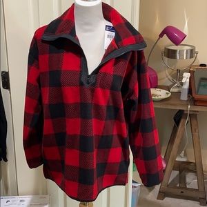 NWT Buffalo Print 1/4 zip heavy jacket medium